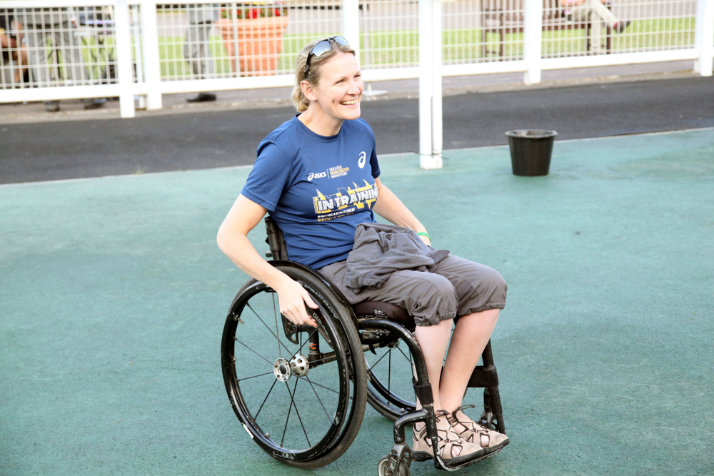 The inspiring story of completing a half marathon while pregnant and paralyzed