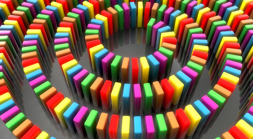 The greatest domino line ever