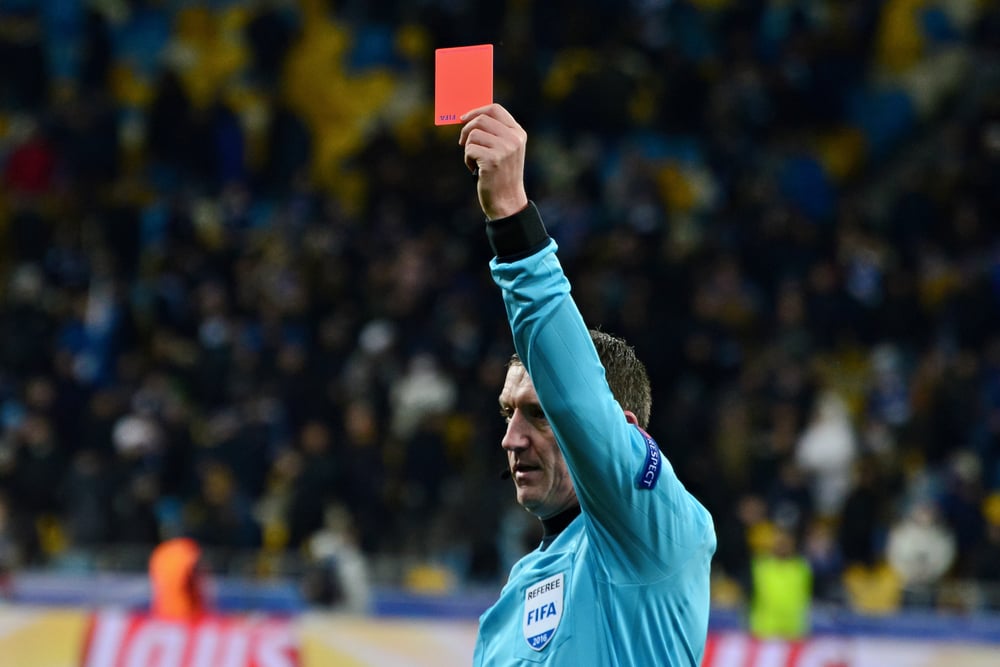 More red cards than players in a record-breaking football match